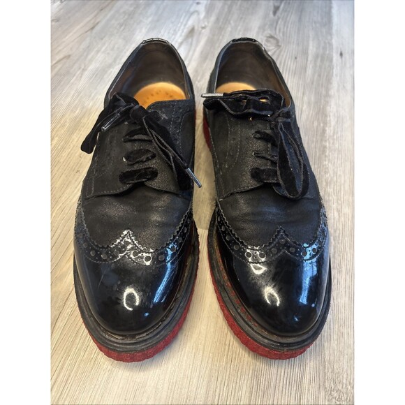 Fratelli Rossetti Women’s Black  Leather  Suede Loafer Size 38.5 (7.5) MSRP $300 - Picture 5 of 16